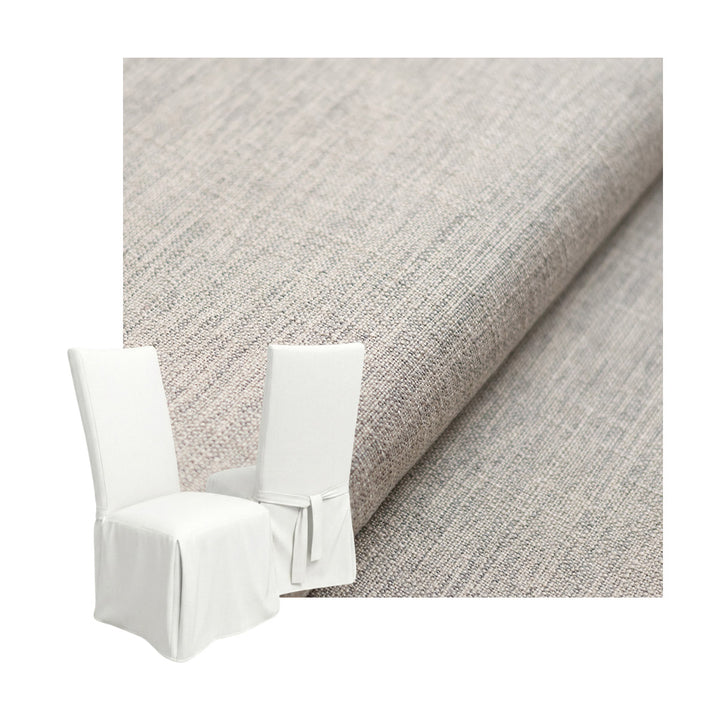 Flax Gray Custom Dining Chair Cover