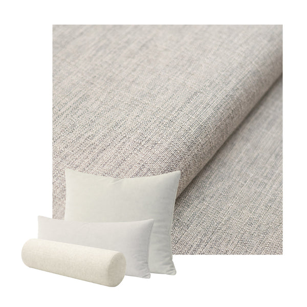 Flax Gray Custom Pillow Cover