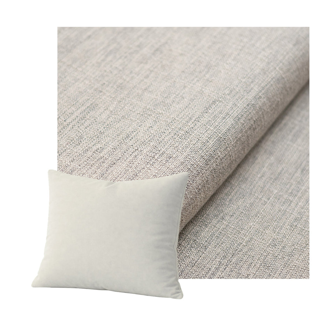 Flax Gray Throw Pillow