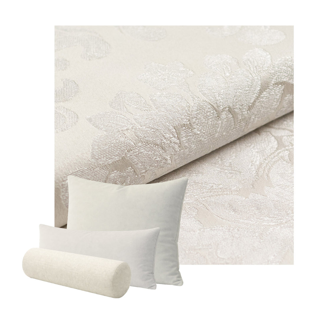 Off-White Damask Custom Pillow Cover