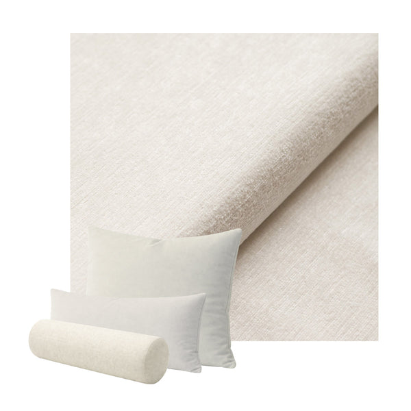 Ultra-soft White Chenille Custom Pillow Cover