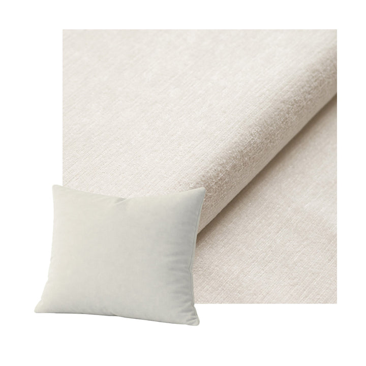 Ultra-soft White Chenille Throw Pillow