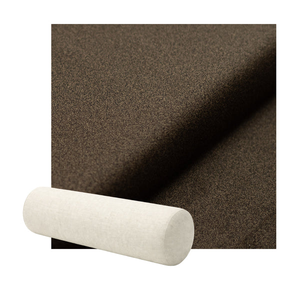 Extra Soft Mocha Brown Fabric Bolster Pillow