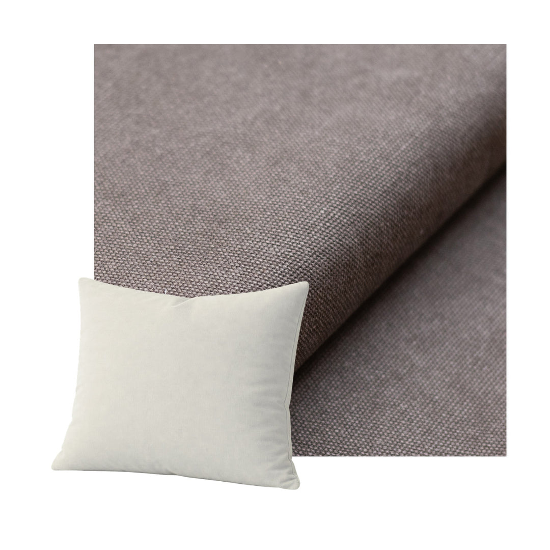 Charcoal Gray Heavyduty Canvas Throw Pillow