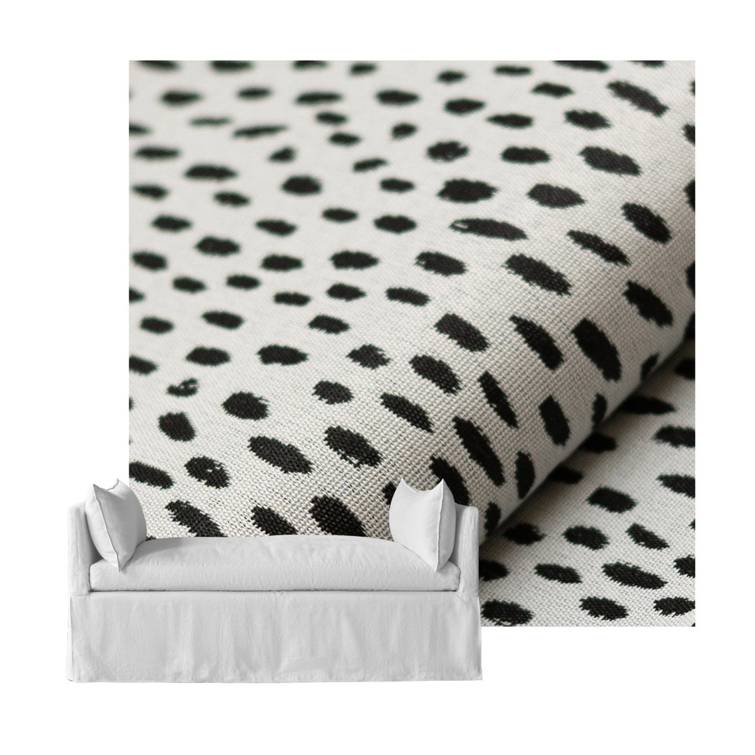 Black & White Pebble Outdoor & Patio Custom Daybed Cover