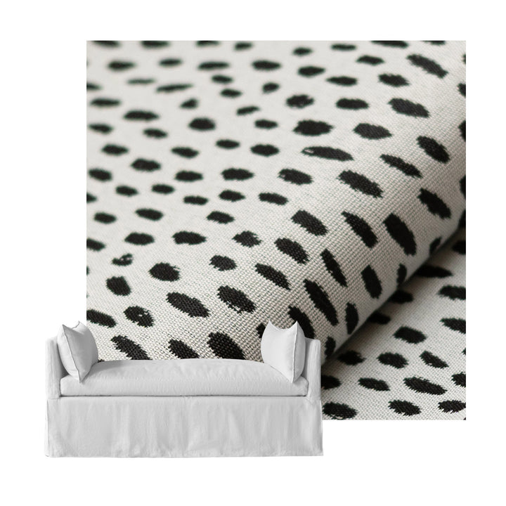 Black &amp; White Pebble Outdoor &amp; Patio Custom Daybed Cover