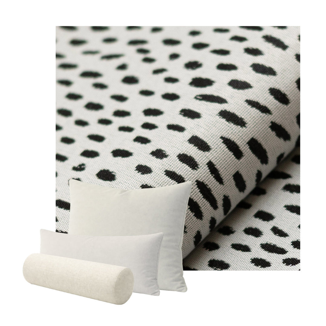 Black & White Pebble Outdoor & Patio Custom Pillow Cover