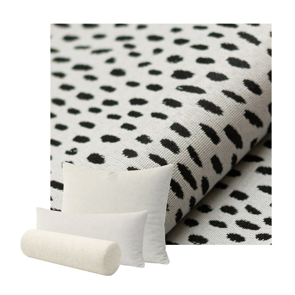 Black & White Pebble Outdoor & Patio Custom Pillow Cover