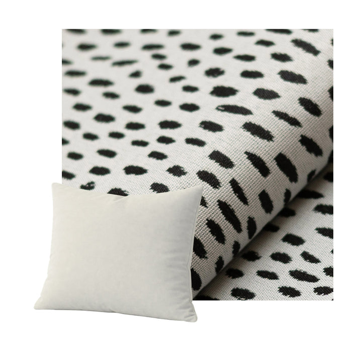 Black &amp; White Pebble Outdoor &amp; Patio Throw Pillow