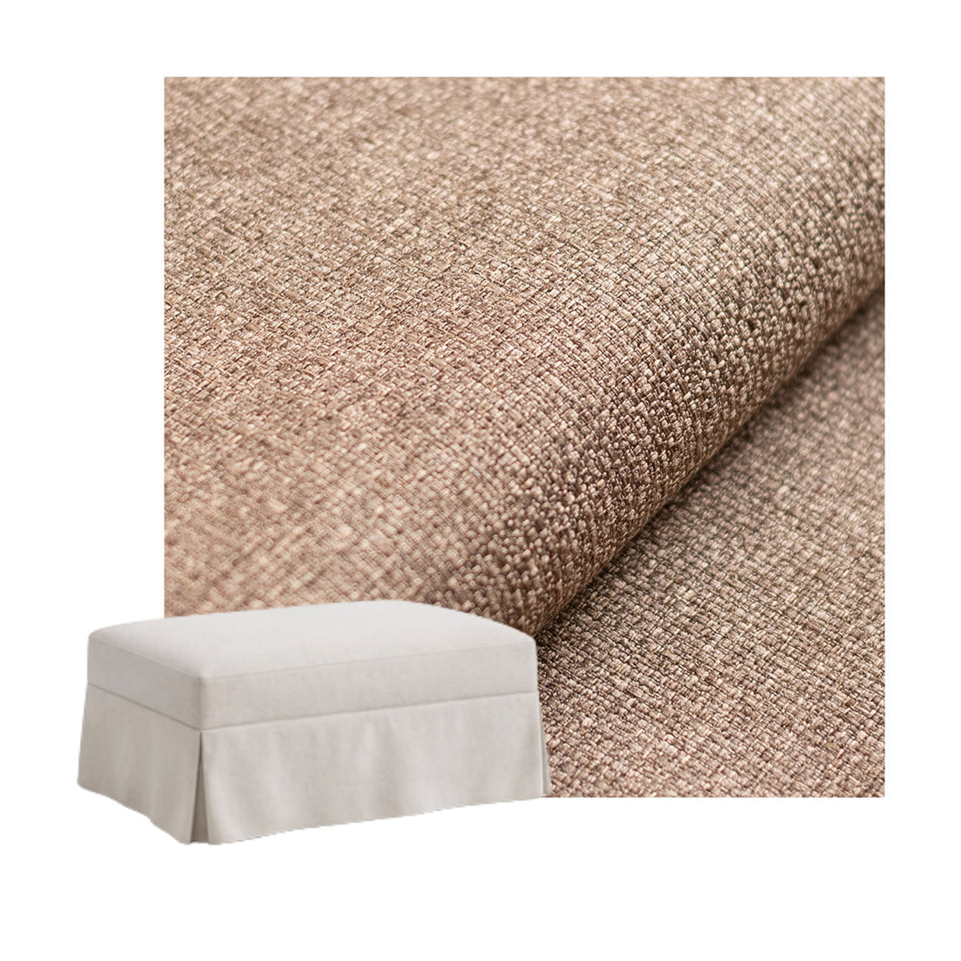 Rustic Copper Custom Ottoman Slipcover