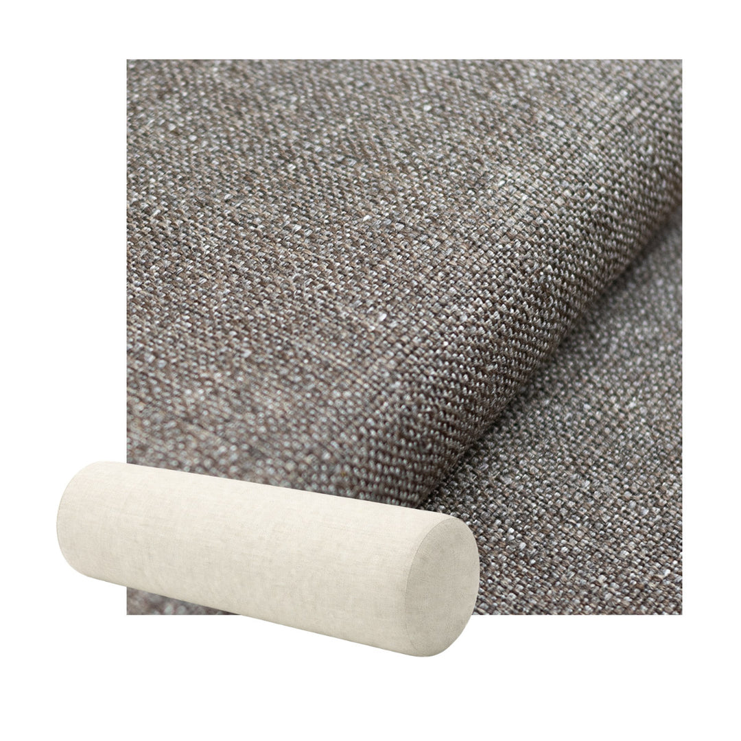 Gravel Gray Textured Weave Bolster Pillow