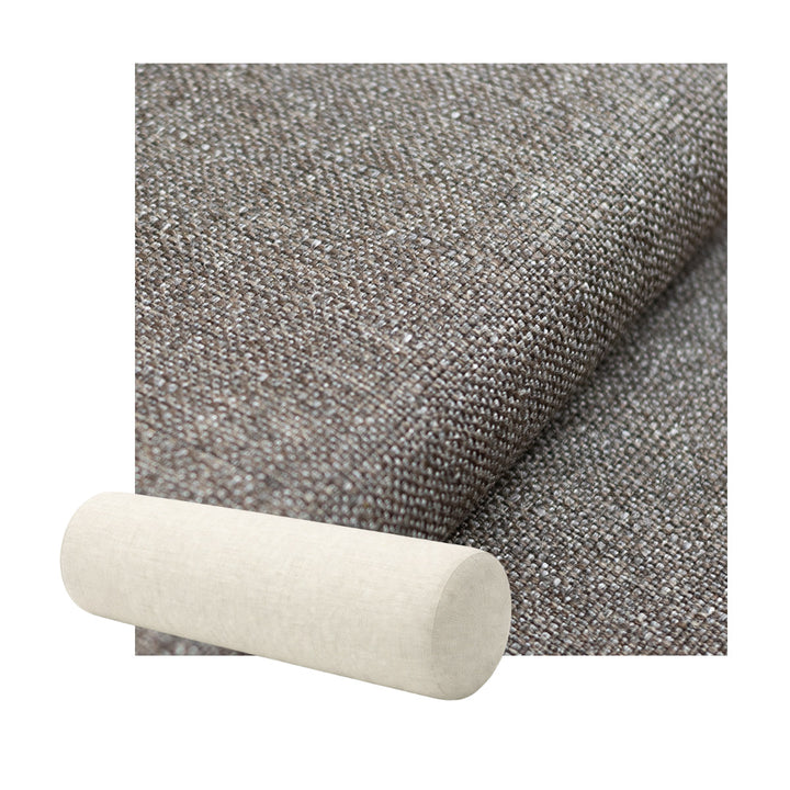 Gravel Gray Textured Weave Bolster Pillow