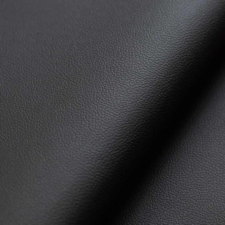 Black Faux Leather Bolster Pillow