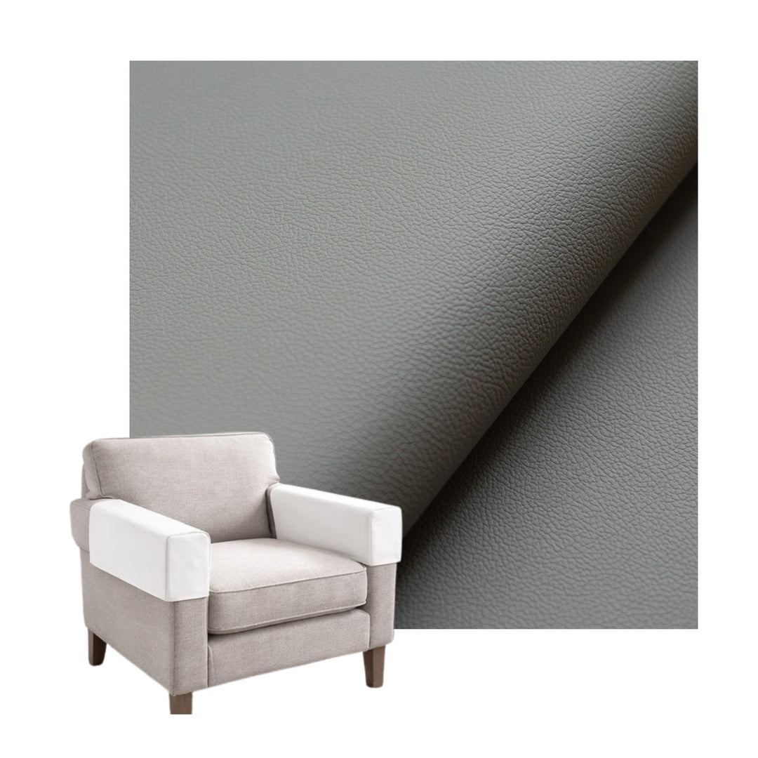 Graphite Gray Faux Leather Custom Armrest Cover