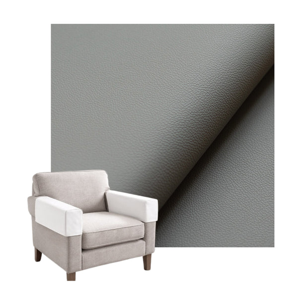 Graphite Gray Faux Leather Custom Armrest Cover