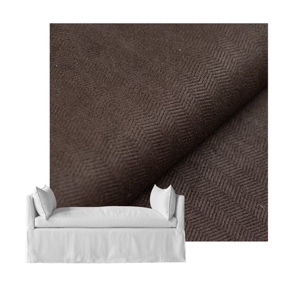 Dark Chocolate Brown Custom Daybed Cover
