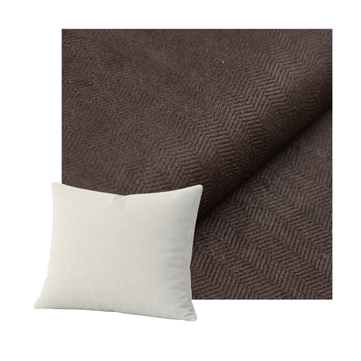 Dark Chocolate Brown Throw Pillow