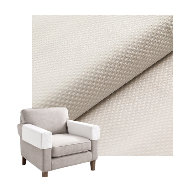 White Pique Custom Armrest Cover