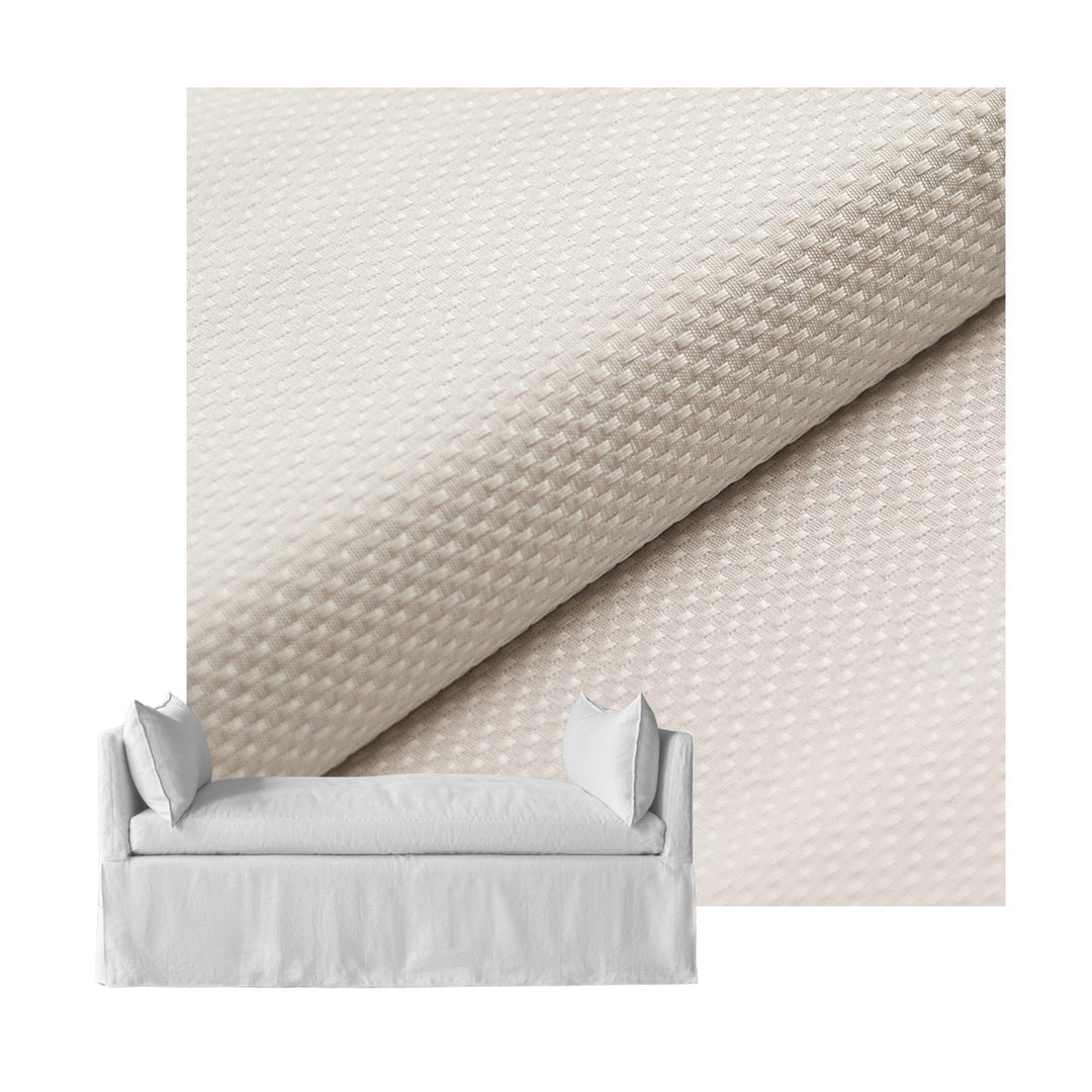 White Pique Custom Daybed Cover