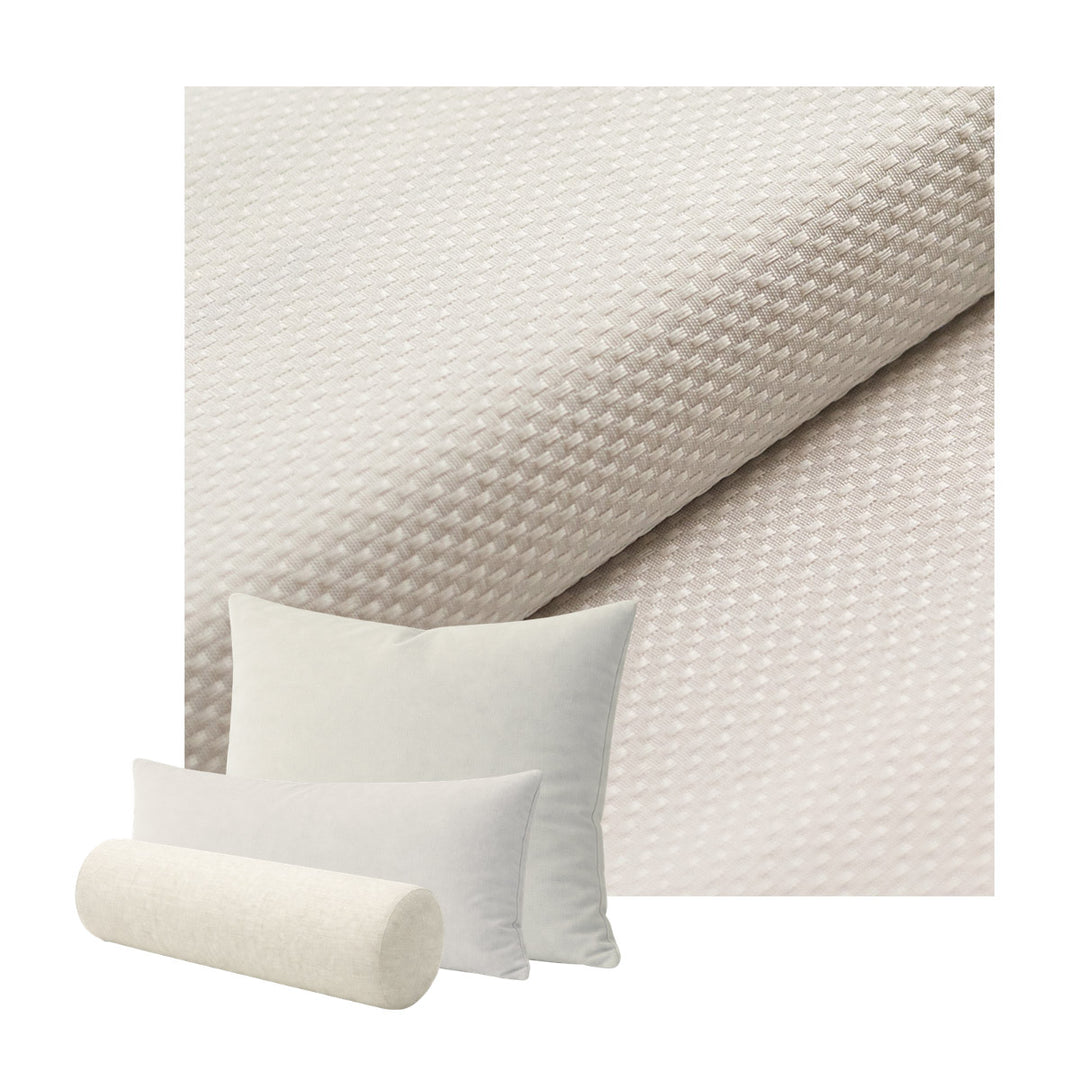 White Pique Custom Pillow Cover