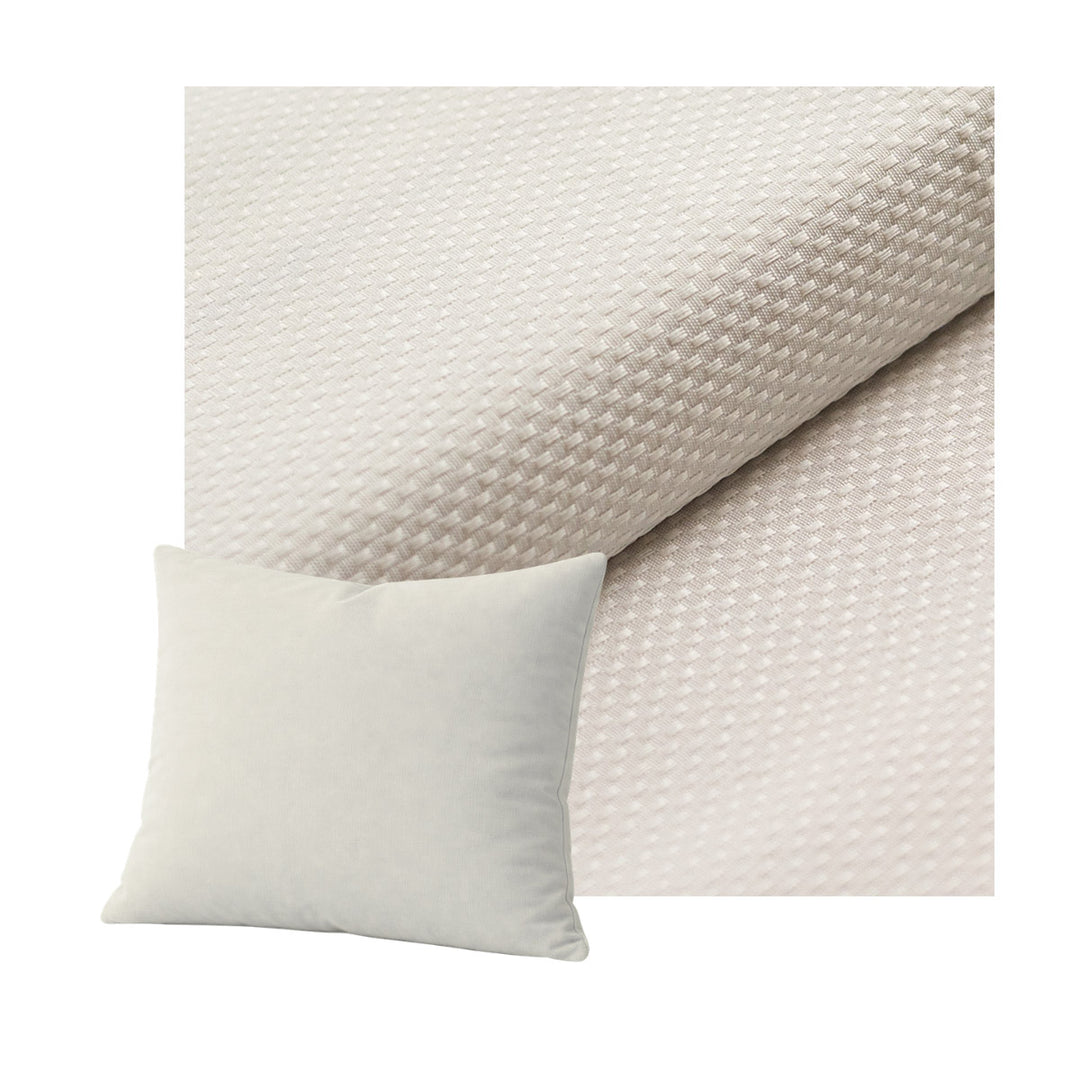 White Pique Throw Pillow