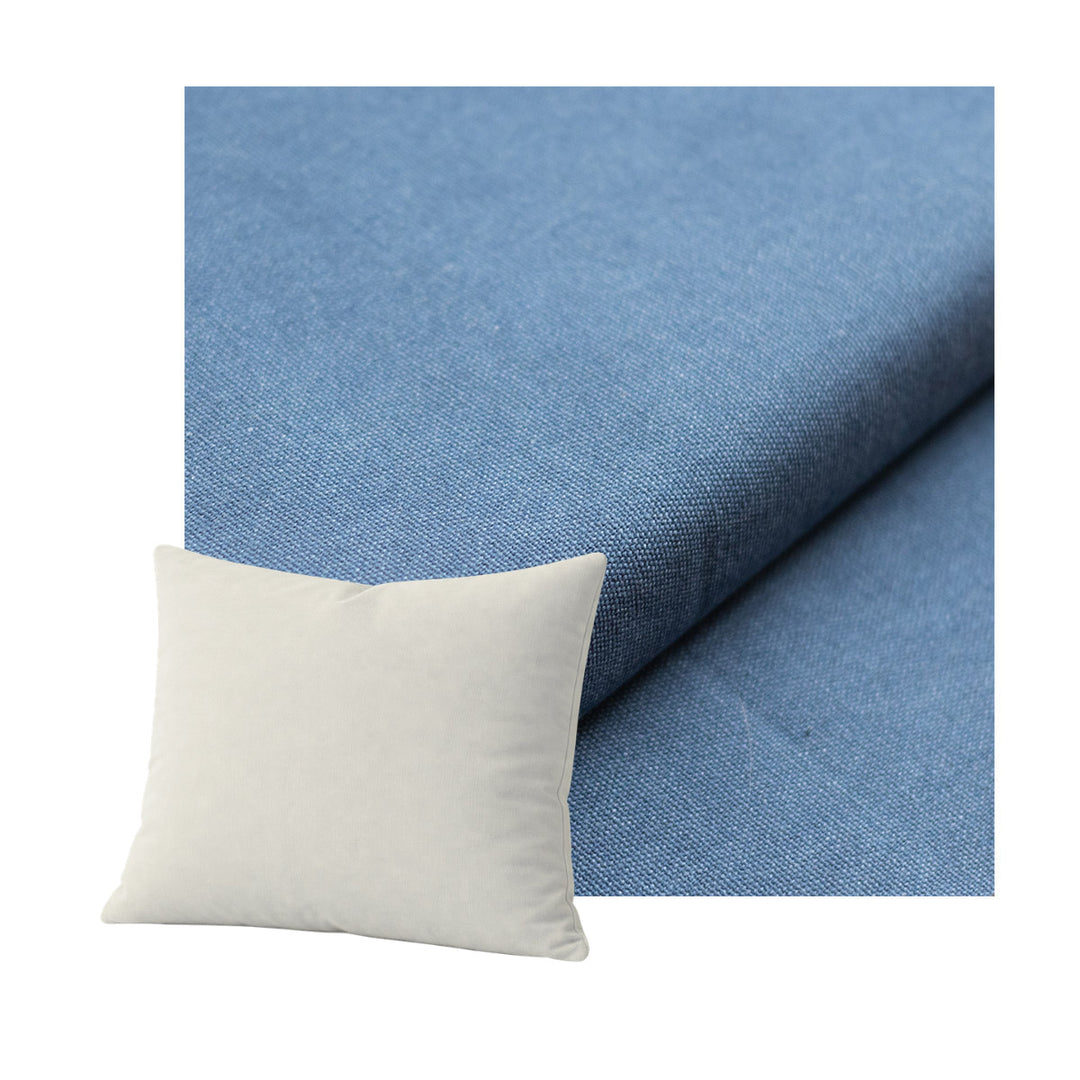 Blue Heavyduty Canvas Throw Pillow
