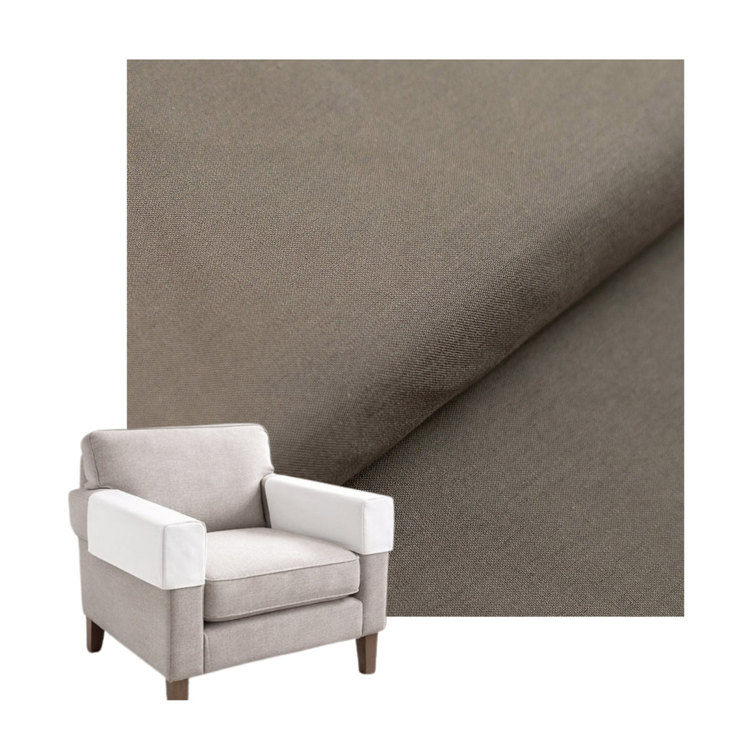 Gray Lightweight Canvas Custom Armrest Cover