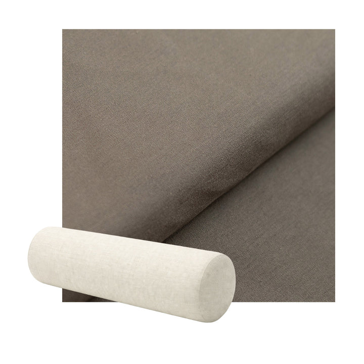 Relaxed Gray Lightweight Canvas Bolster Pillow