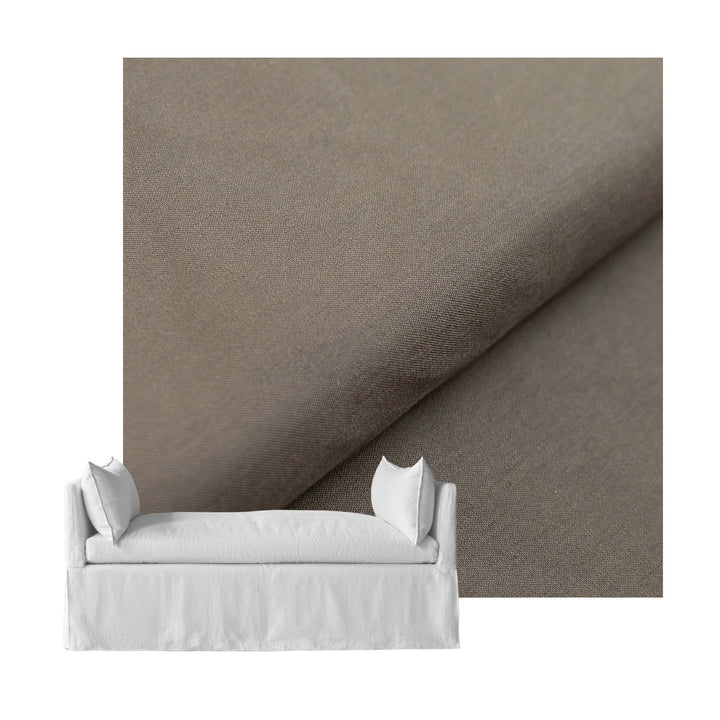 Gray Lightweight Canvas Custom Daybed Cover