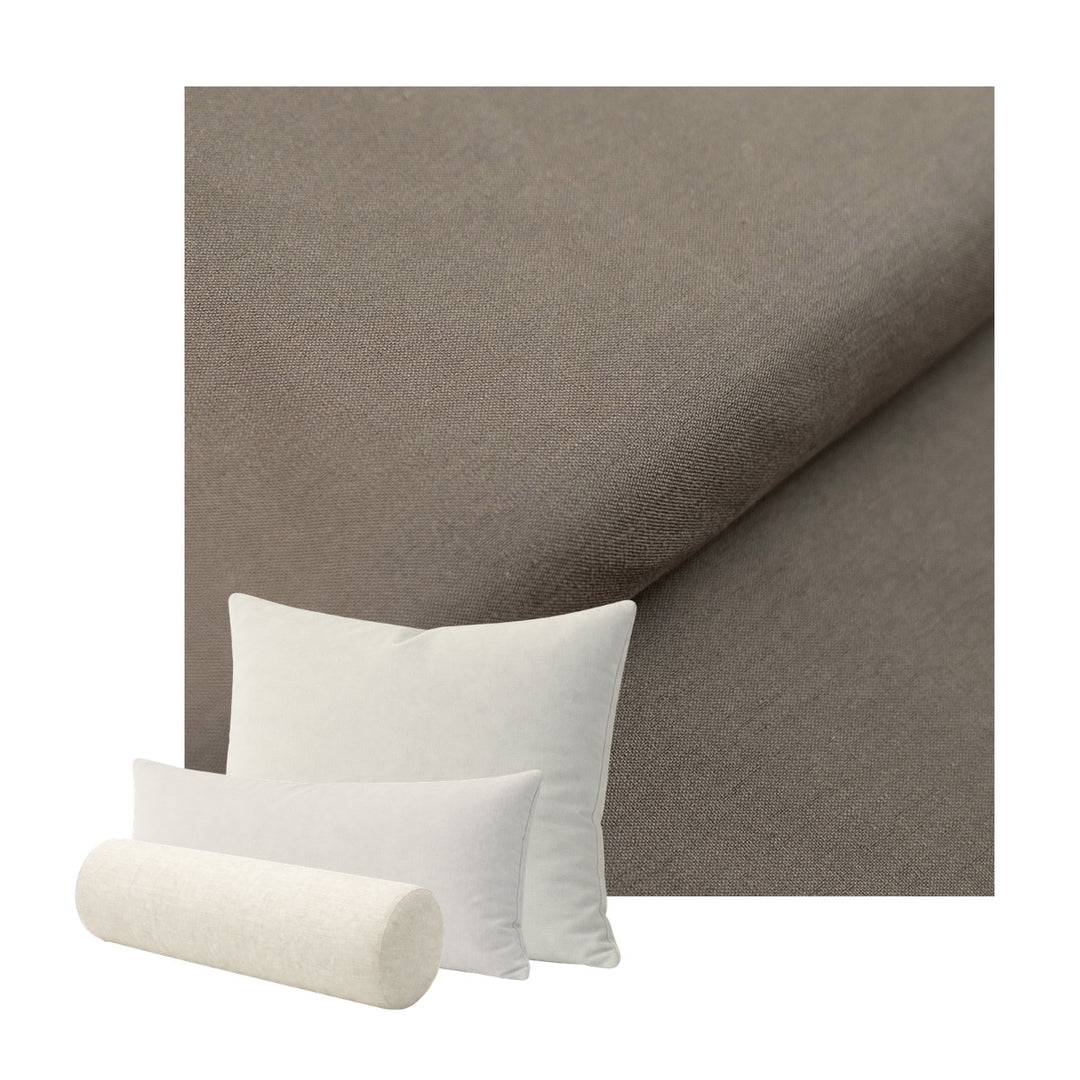 Gray Lightweight Canvas Custom Pillow Cover
