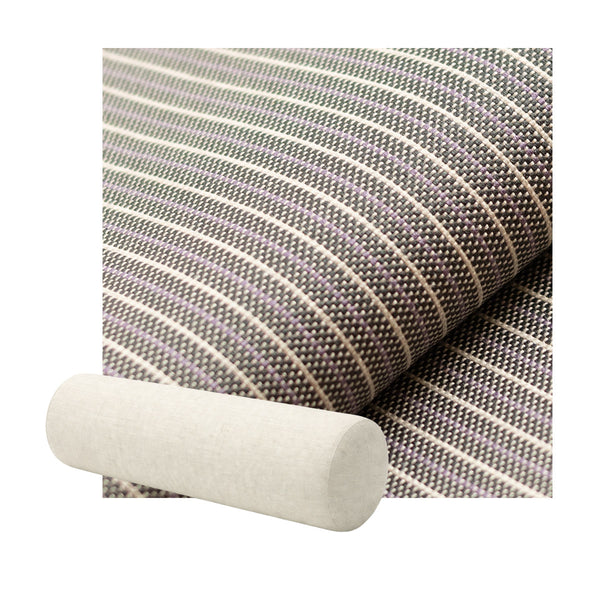 Charcoal Pinstripe Premium Weave Bolster Pillow