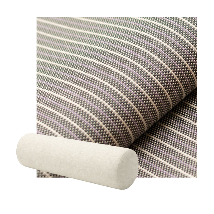 Charcoal Pinstripe Premium Weave Bolster Pillow