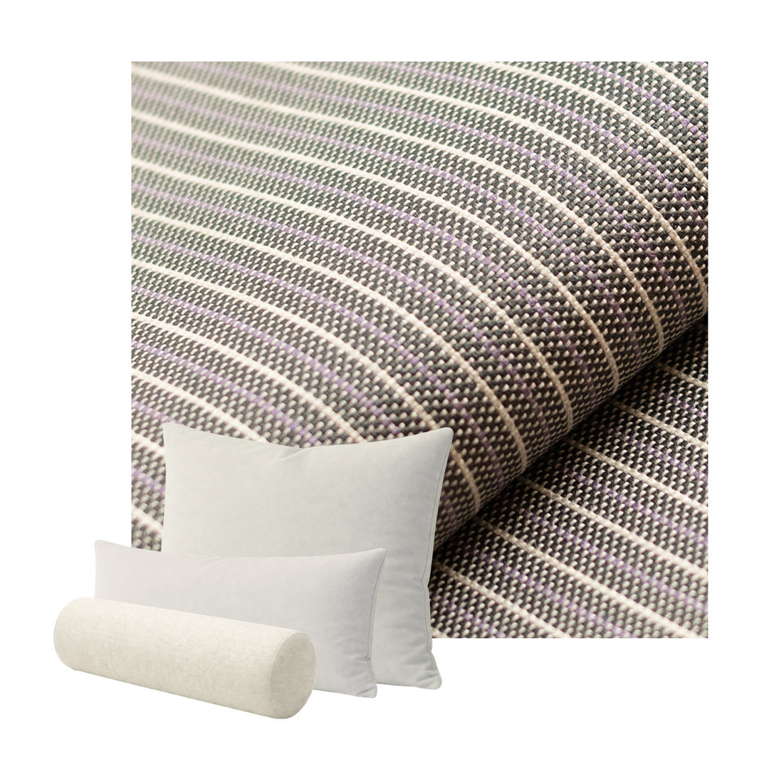 Charcoal Pinstripe Custom Pillow Cover