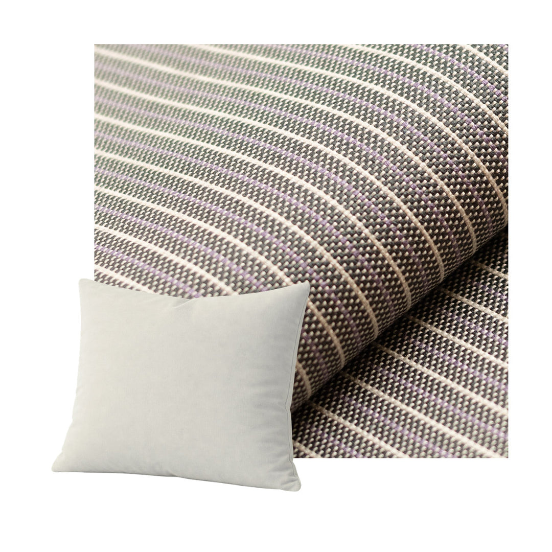 Charcoal Pinstripe Throw Pillow