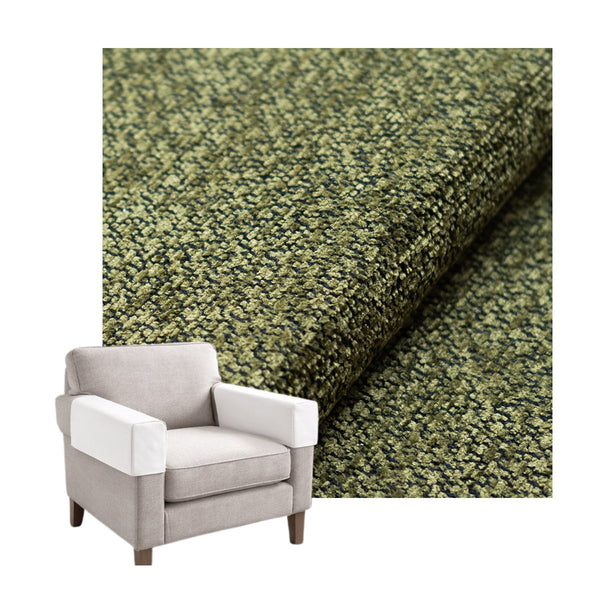 Ultra-soft Olive Green Chenille Custom Armrest Cover