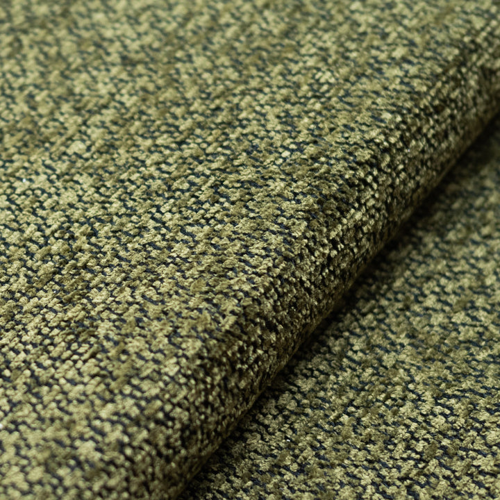 Ultra-soft Olive Green Chenille Custom Dining Chair Cover