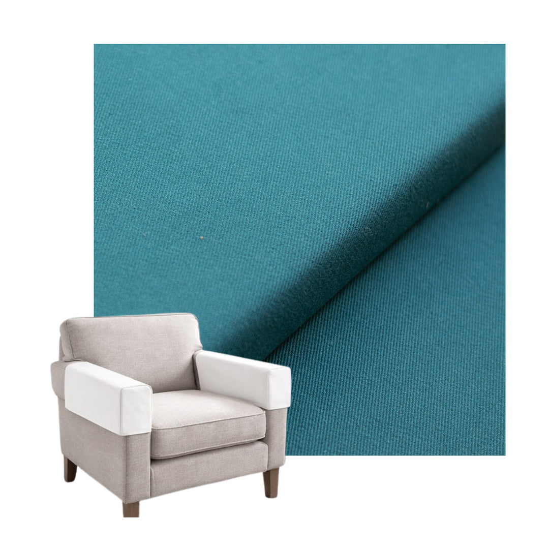 Muted Teal Heavyweight Twill Custom Armrest Cover