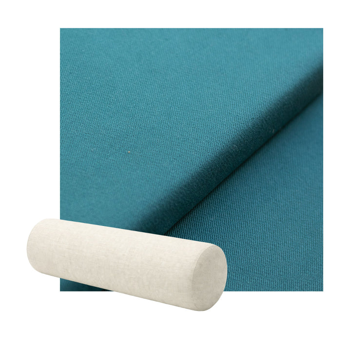 Muted Teal Heavyweight Twill Bolster Pillow