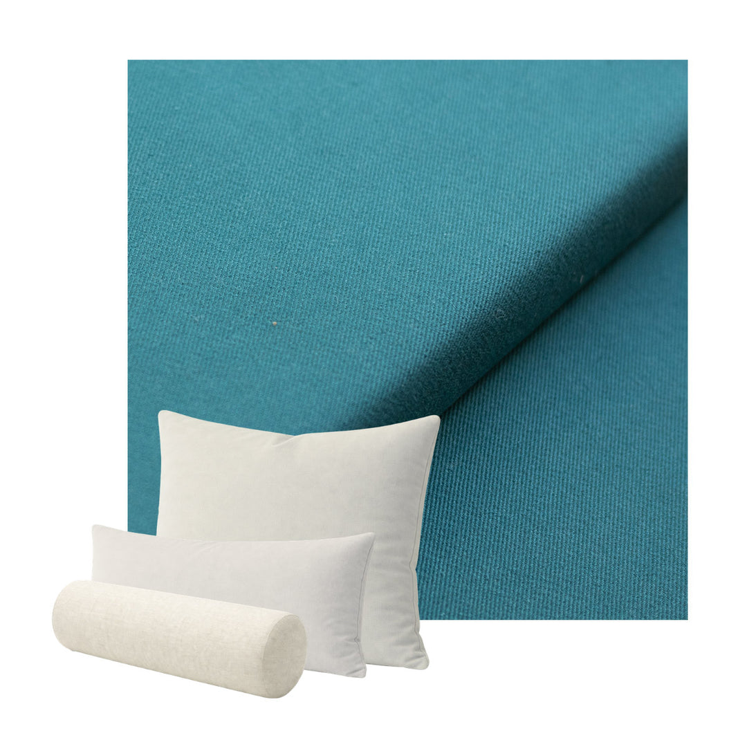 Muted Teal Heavyweight Twill Custom Pillow Cover