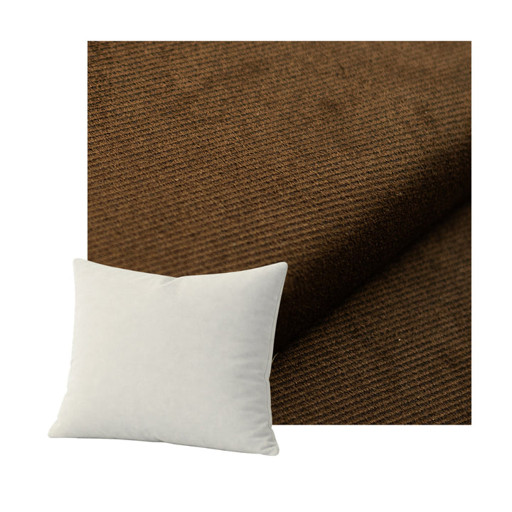 Mocha Brown Performance Twill Throw Pillow
