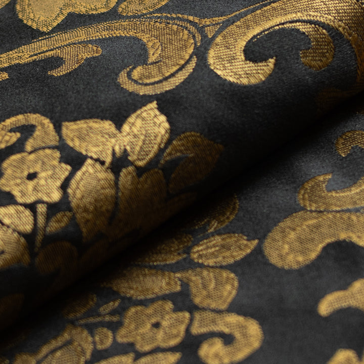 Black &amp; Gold Damask Custom Daybed Cover
