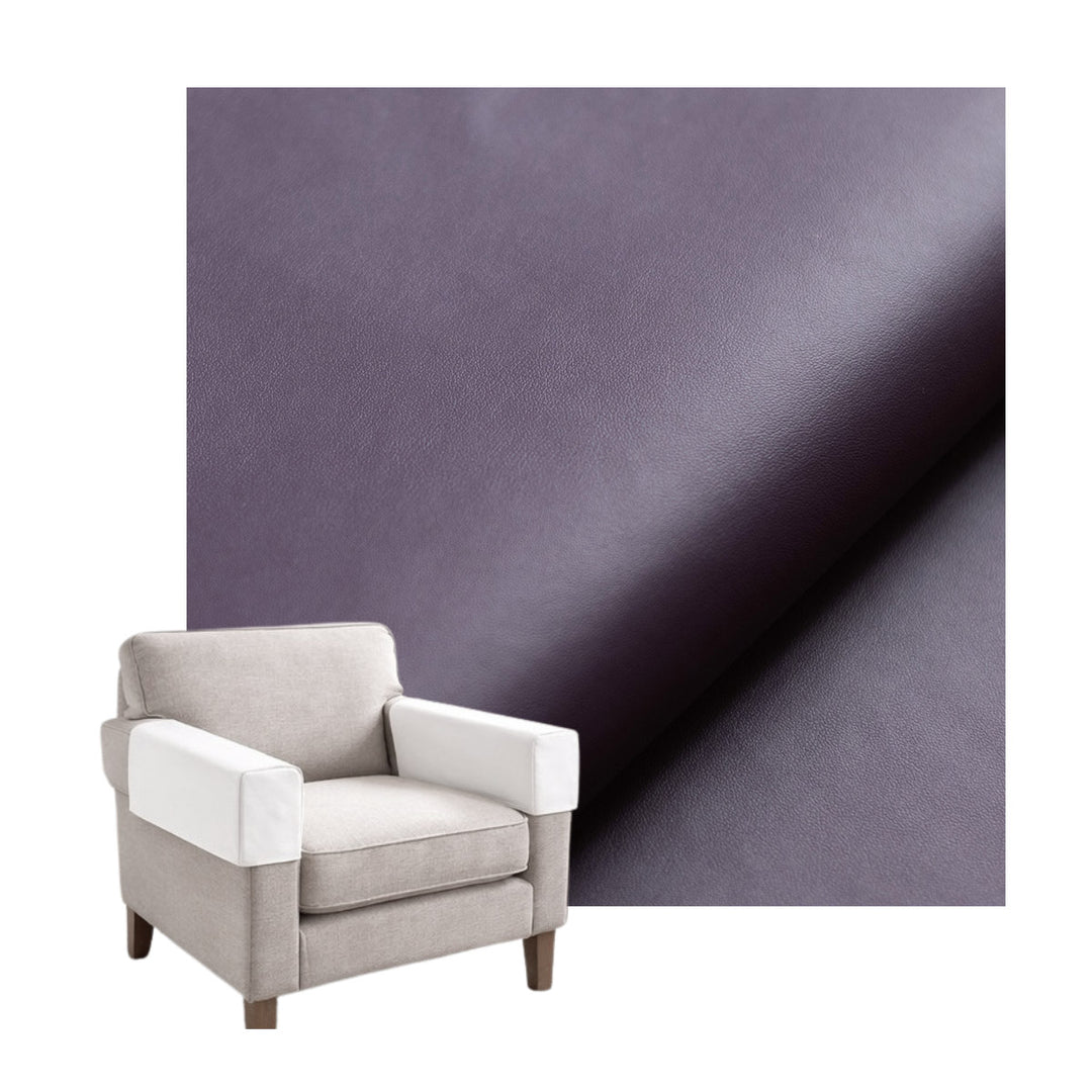 Grape Purple Faux Leather Custom Armrest Cover