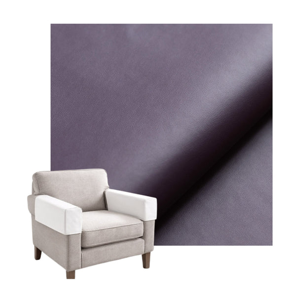 Grape Purple Faux Leather Custom Armrest Cover