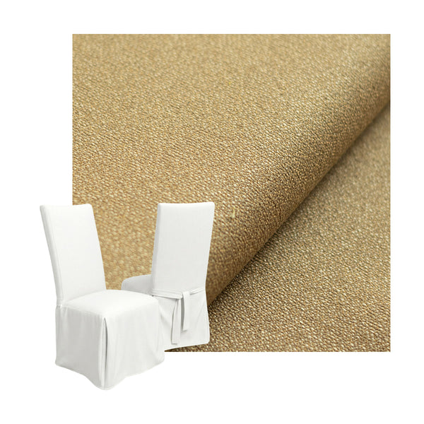 Warm Beige Custom Dining Chair Cover