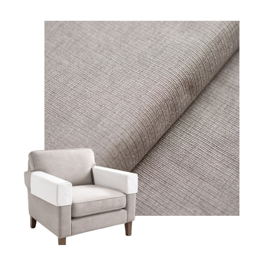 Ultra-soft Gray Chenille Custom Armrest Cover