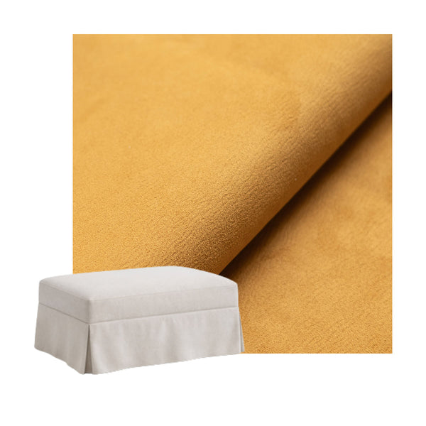 Golden Ochre SuedeTouch Custom Ottoman Slipcover