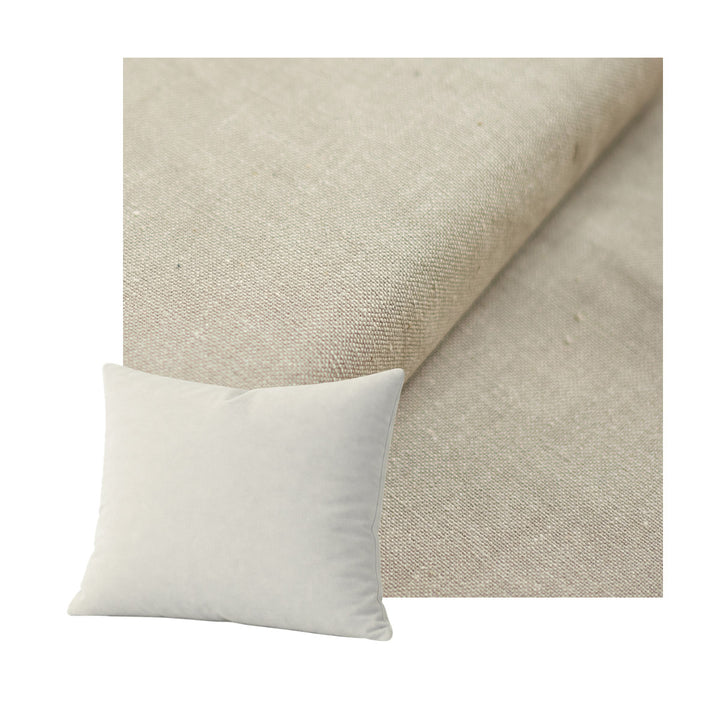 Greige Heavyweight Canvas Throw Pillow