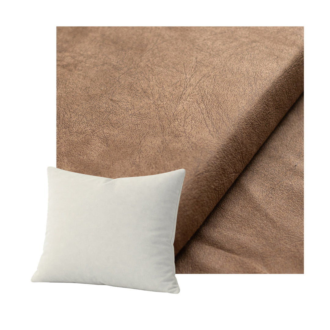 Warm Brown SuedeTouch Throw Pillow