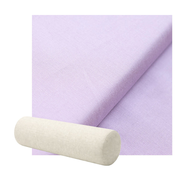 Relaxed Mauve Canvas Bolster Pillow