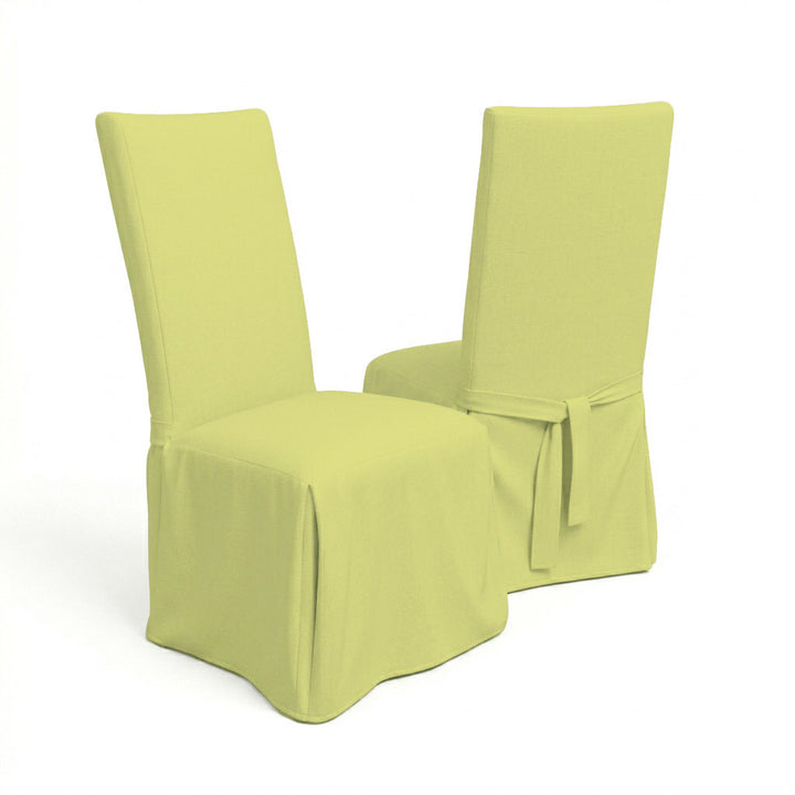 Green Peridot Canvas Custom Dining Chair Cover